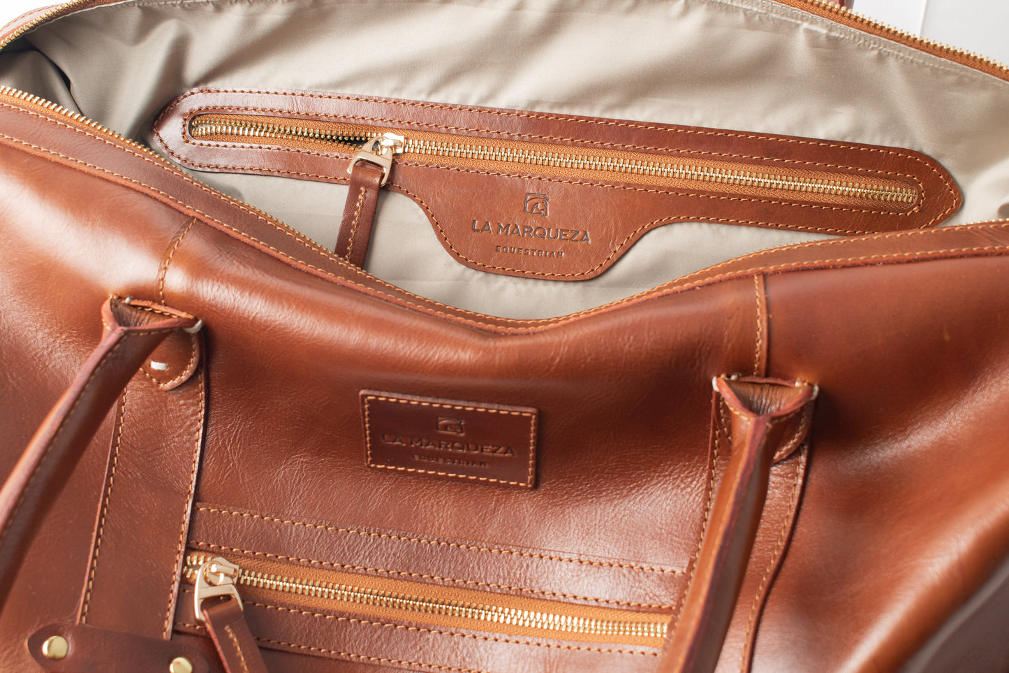 Leather Travel Bag - Honey