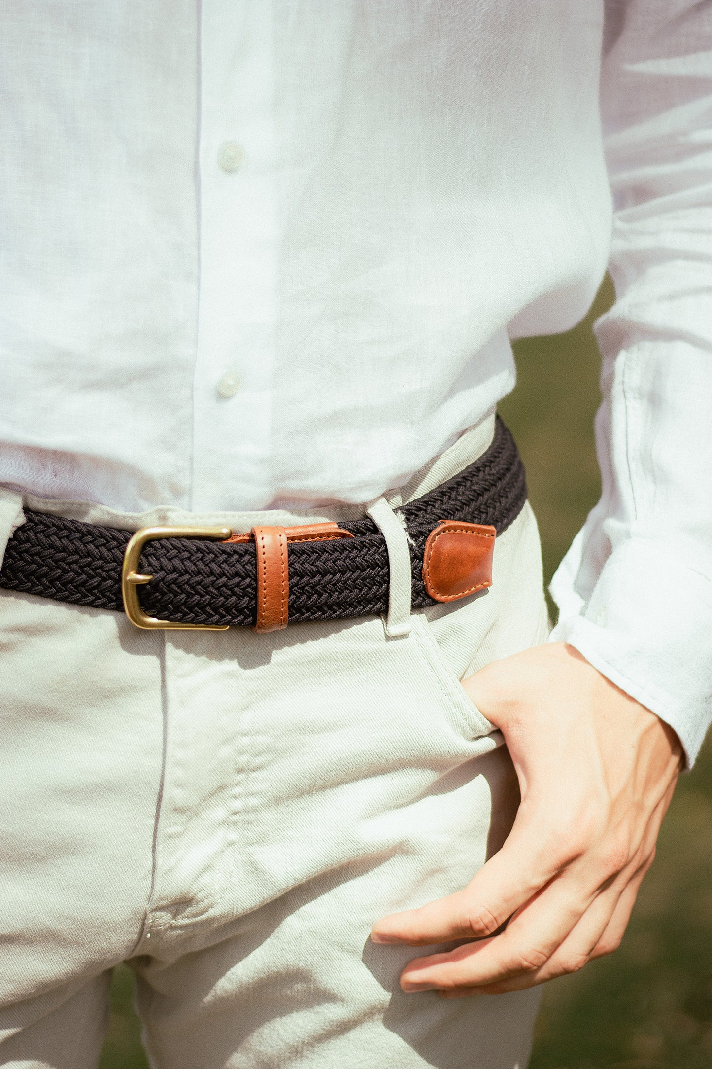 Navy Elastic Belt
