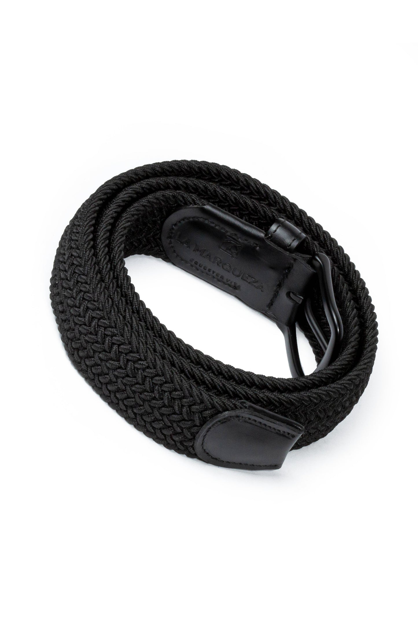 Jet Black Elastic Belt
