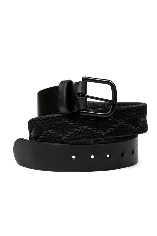Black Luxury Leather Handcrafted Belt