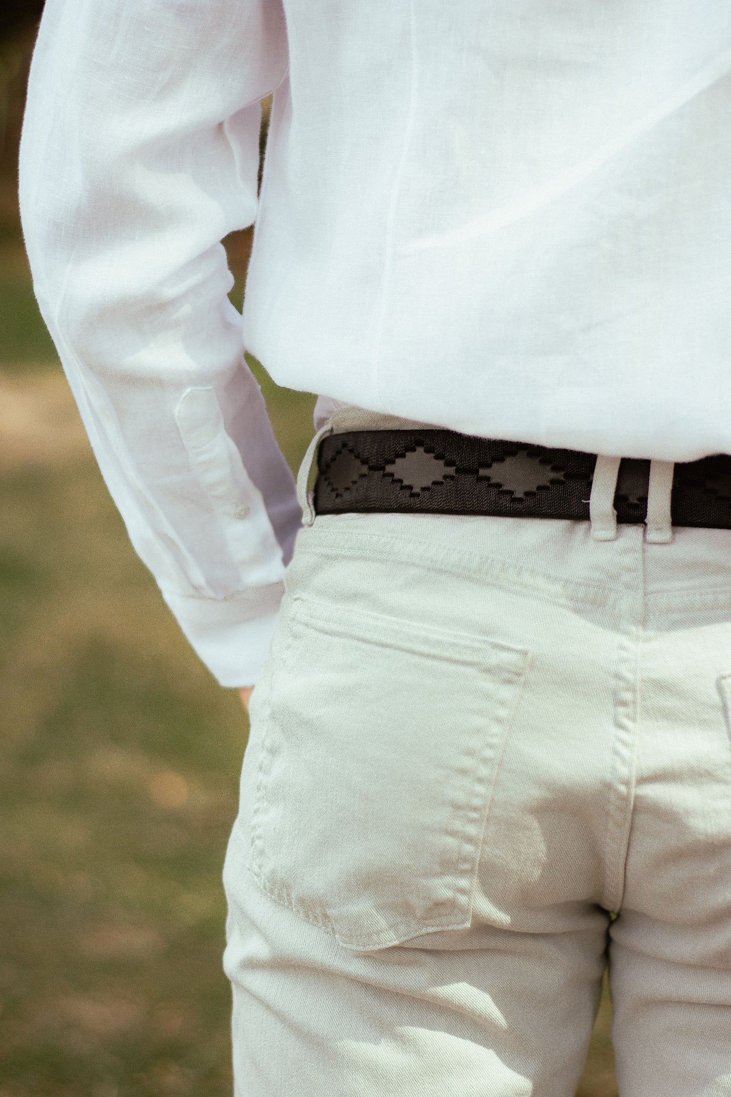Black Luxury Leather Handcrafted Belt