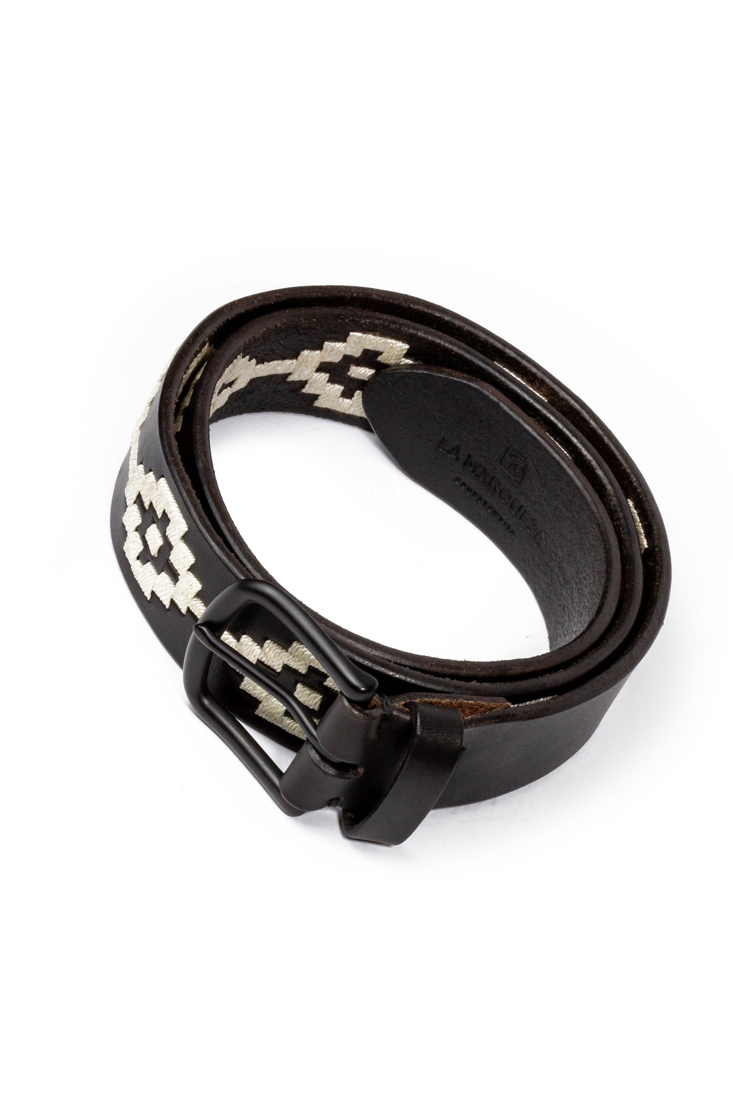 Yin Yang Leather Handcrafted Belt