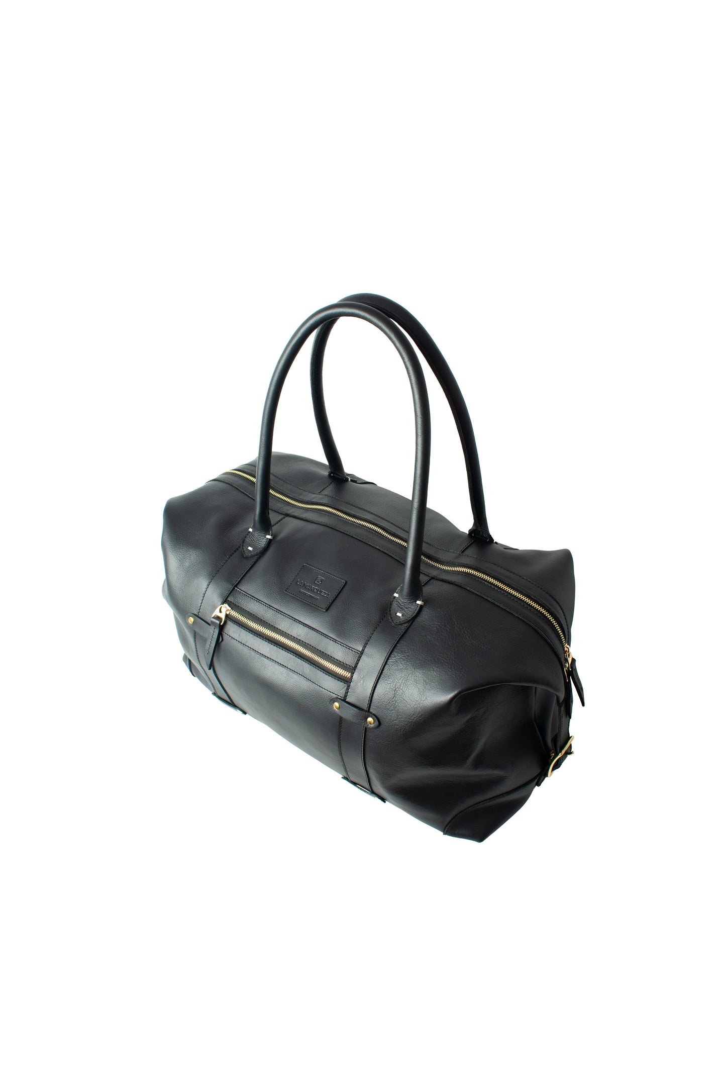 Leather Travel Bag - Black