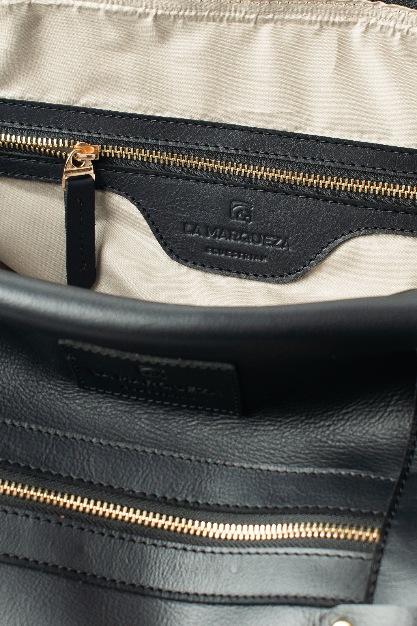 Leather Travel Bag - Black