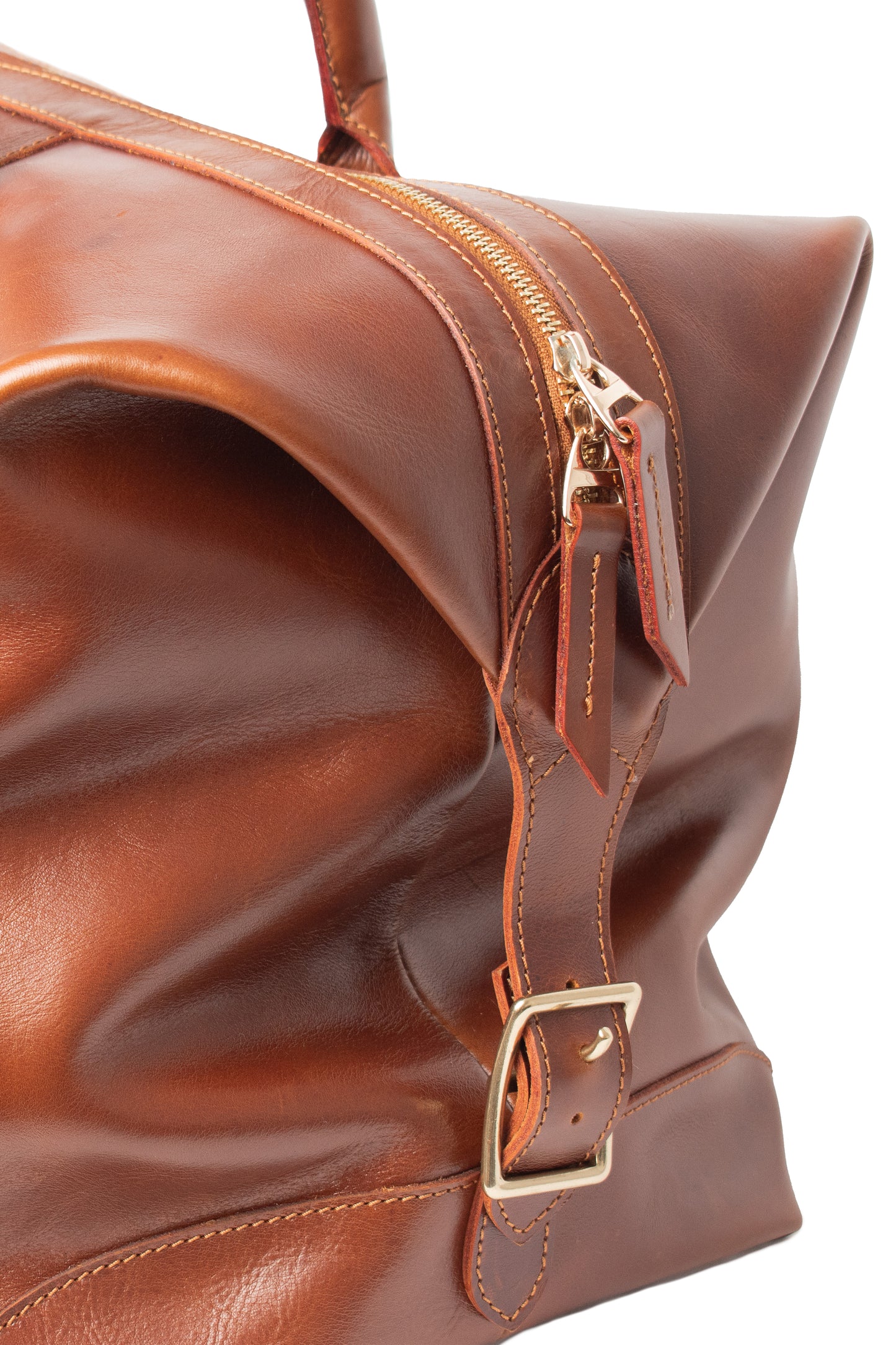 Leather Travel Bag - Honey